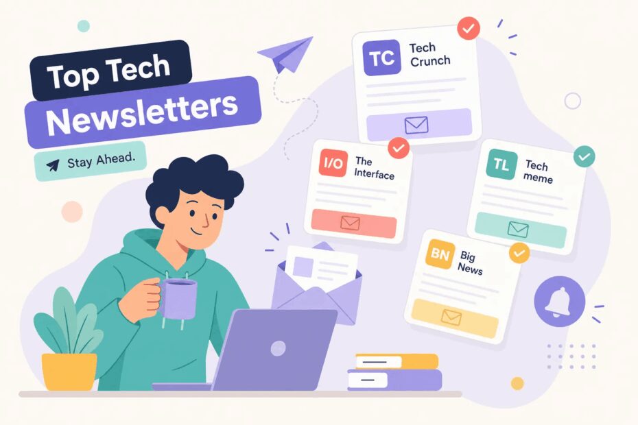 Top Tech Newsletters cover